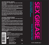 Sex Grease Water Based Personal Lubricant 8.5 Ounce Bottle Speciality Lubricants